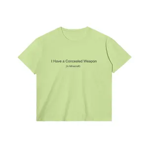 Funny Minecraft Shirt – “I Have a Concealed Weapon (In Minecraft)” Meme Tee | Gamer Humor Shirt | Gag Gift Shirt