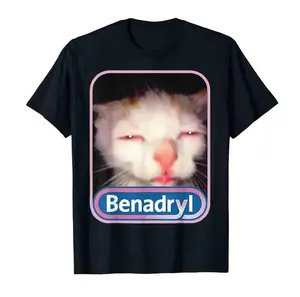 Meme Cat shirt Funny Tee Casual Graphic Shirt Trendy Gift Besties