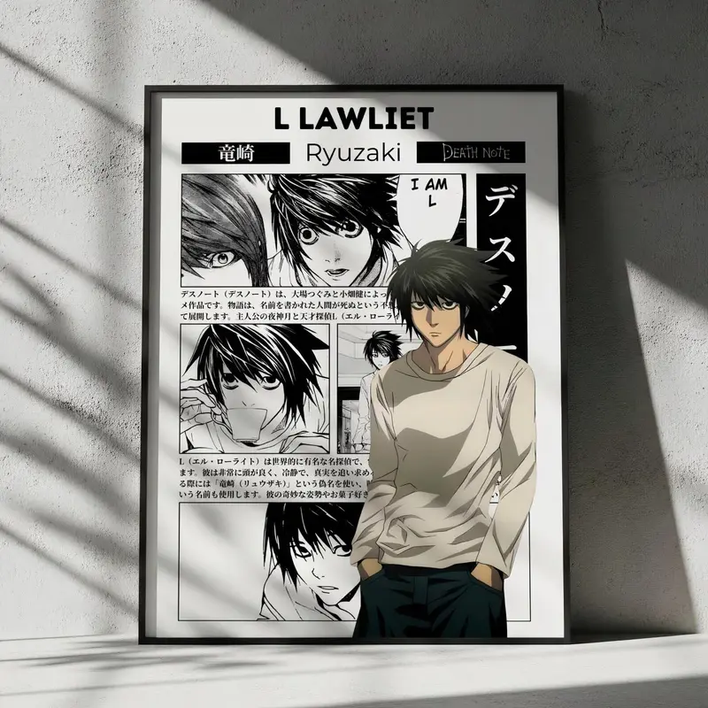death note L poster - TikTok Shop