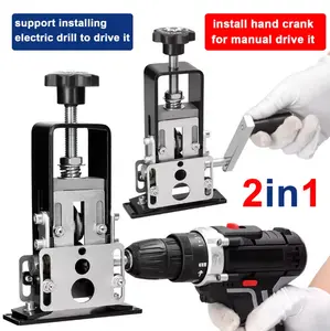 Professional Manual Wire Stripping Machine Drill Powered Hand Crank Tool for 1-25mm Cable Efficient Processing Electricians 2in1 Versatile Durable
