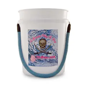 TD Bucket with Soft Grip Rope Handle for Easy Carrying and Scratch Prevention - Home Supplies