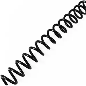 100 Pack Plastic Spiral Binding Coils, 11mm (7/16"), 80 Sheet Capacity, 4:1 Pitch, Black, 48Loops, for Letter Size, for Students and Coworkers