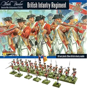 Wargames Delivered Warlord Games Black Powder Colonial Militia Men 28mm Miniatures WW2 Figures Model Kits Includes 30 Infantry Plastic