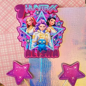 Cake topper custom k-pop decorating for cake add name and age