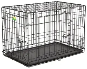 212 MAIN 36 in. Portable Metal Frame Dog Crate, Pet Expert Double Doors Wire Kennel with Easy Entry (Midwest Metal Products 248926)