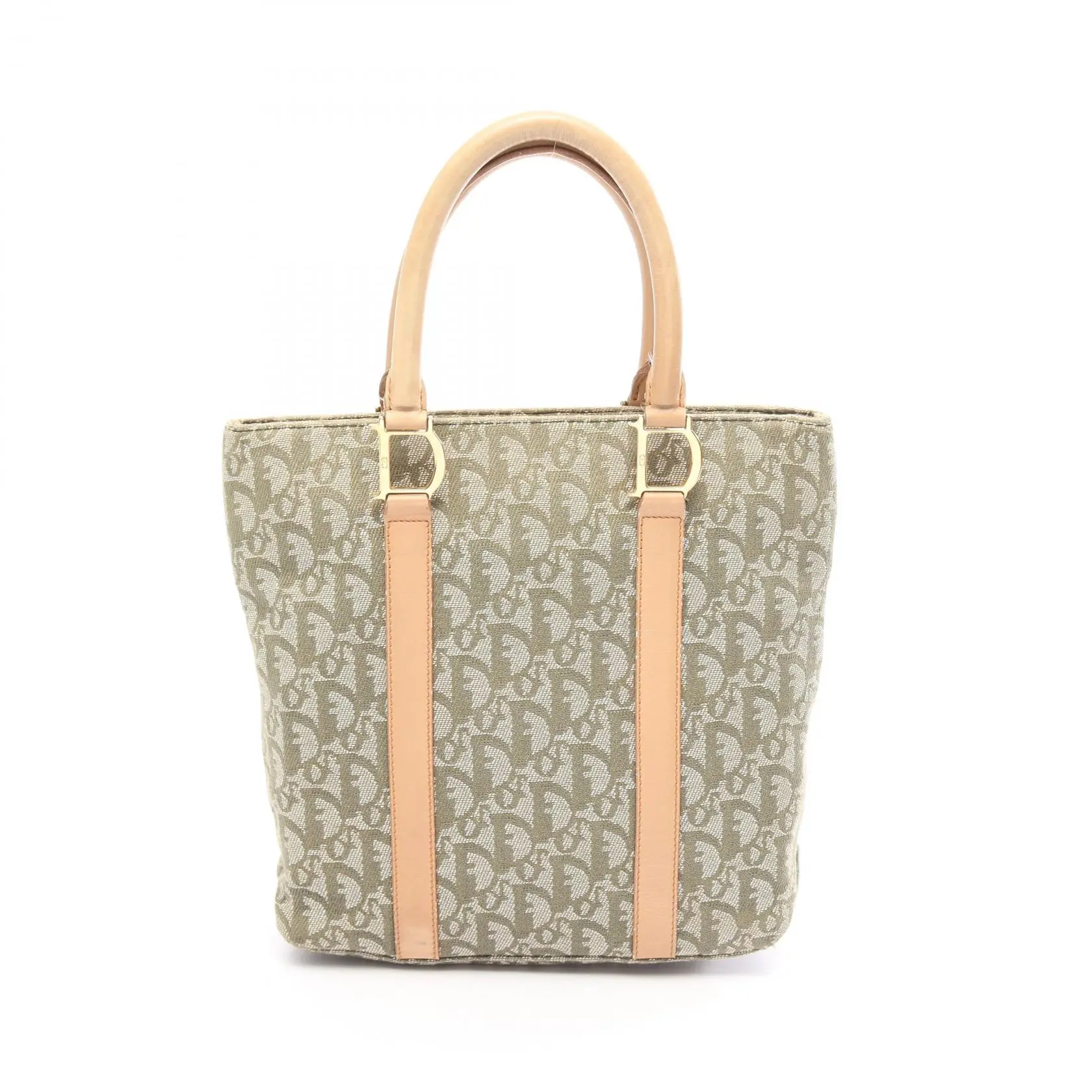 Pre-owned Dior Canvas Tote Bags Trotter Leather Tote Bag
