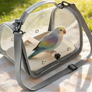 Portable Bird Carrier Bag, Breathable & Foldable Bird Cage, Pet Travel Bag for Small Birds, Pet Supplies for Outdoor Travel