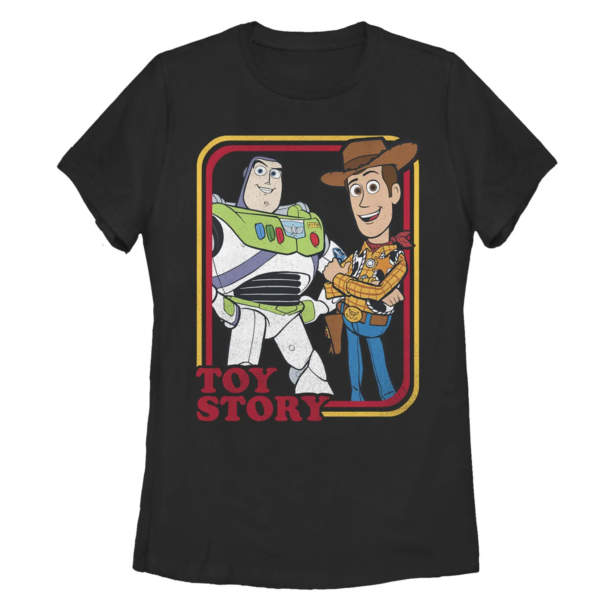 Women's Toy Story Buzz & Woody Portraits T-Shirt