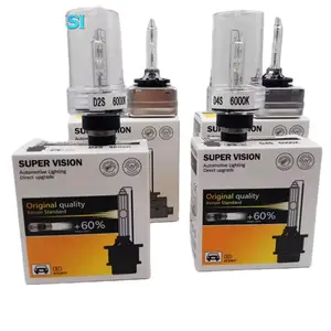 D2S Xenon Car Headlights, 6000K Ultra-Bright Cool White Light, Efficient Heat Dissipation, Durable Construction, Easy Installation