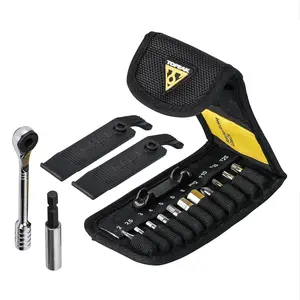 Ratchet Rocket Lite DX Bike Repair and Maintenance Tool, 16 Functions, Includes Nylon Bag, Black
