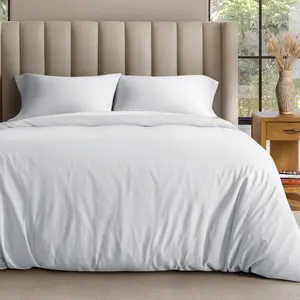 Bare Home Organic Cotton Jersey Duvet Cover & Pillowcase Set