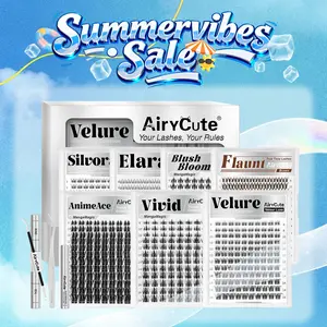 AiryCute LIVE ONLY | Exclusive Prices on Viral DIY Cluster Lashes | Save Big on Airy Cute Best-Selling Cluster Lashes | Best-Selling Lash Styles at Super Low LIVE Exclusive Prices | Bubble, Elara, Brown Flaunt, Velure, Downy, Viva, Flaunt, Glosa