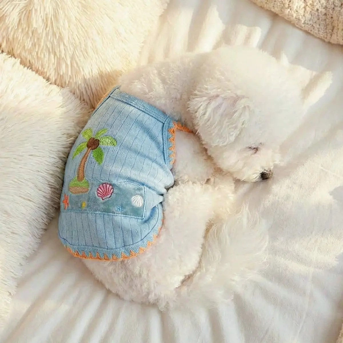 Pola Polo Small Vest Blue, Cute Pet Dog and Cat Two-Leg Sports Vest, Teddy Bichon Pomeranian Yorkie Poodle Puppy Clothes, Clothing
