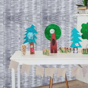 3 Rolls Silver Ruffled Tissue Paper Party Streamers, Crepe Paper Backdrop Decorations 28ft