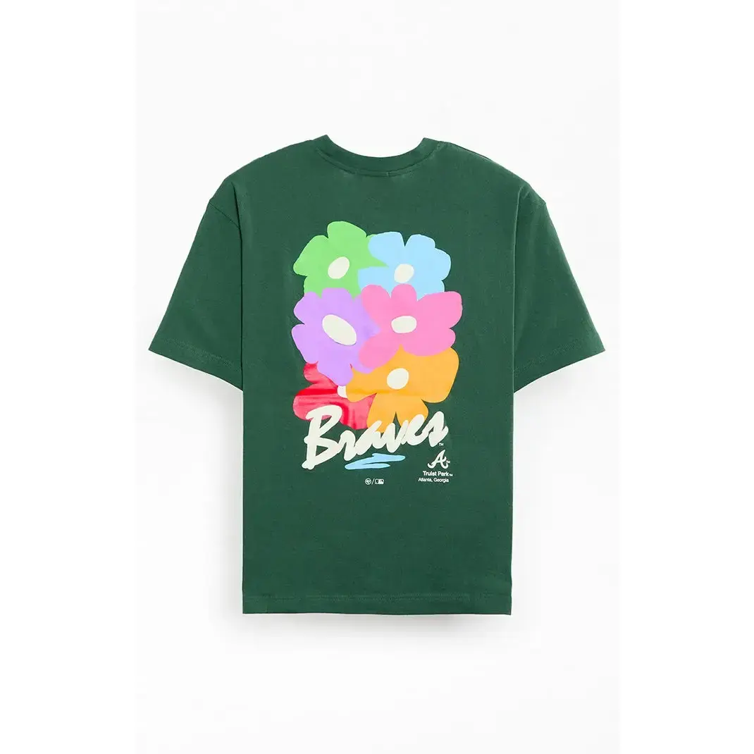 47 Brand Men's Atlanta Braves Gallery Flower T-Shirt - Multicolor