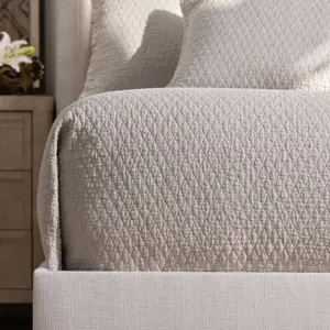 Dawn Natural Quilted Coverlet