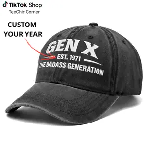 Gen X Customize Hat, Gen X Cap, Generation X The Badass Generation Perfect Gift For Dad Low Profile Dad Hat-Pigment Dyed