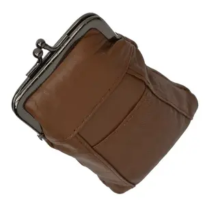 Genuine Leather Holder Lighter Pocket Clasp Open Soft Cigarette Case New