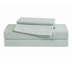 Brooklyn Loom Pinstripe Twin XL 3 Piece Sheet Set