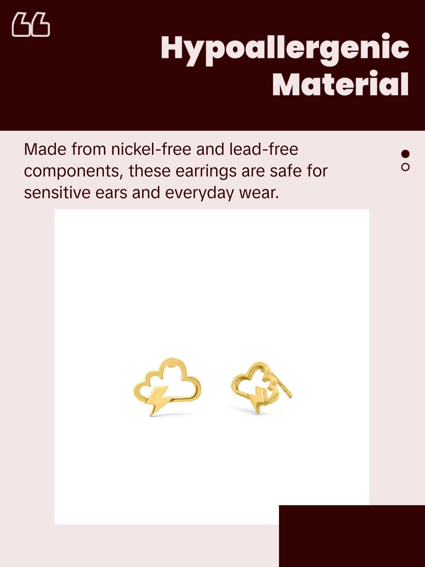 Lightning Cloud Studs