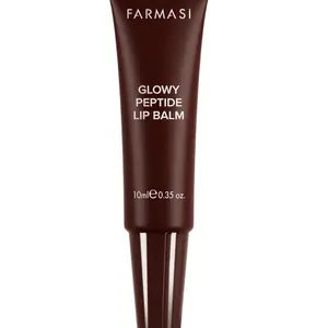 Farmasi Glowy Peptide Lip Balm Glazed Mocha - Dewy Hydration with Juicy Shine & Grapefruit Scent 10ml