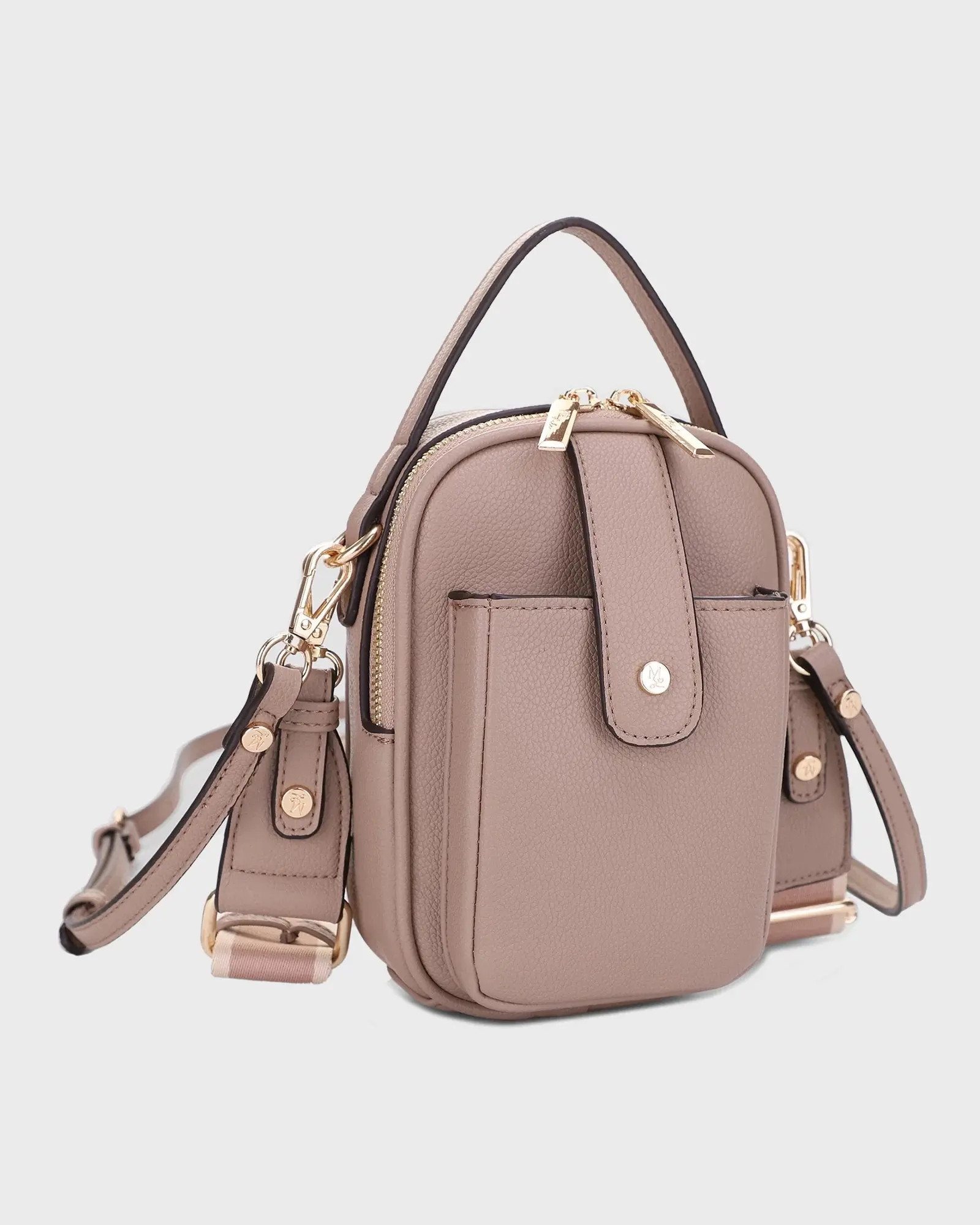 Women's Compact Phone Crossbody, Slim Carry Travel Shoulder Bag with Multiple Pockets and a Secure Top Zip Closure