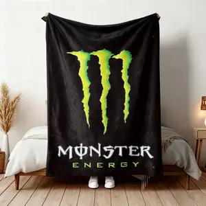 Magic Claw Drink Print Flannel Blanket, Multi-Purpose for Bed Sofa Chair Living Room Decor, Unique Fun Gift for All