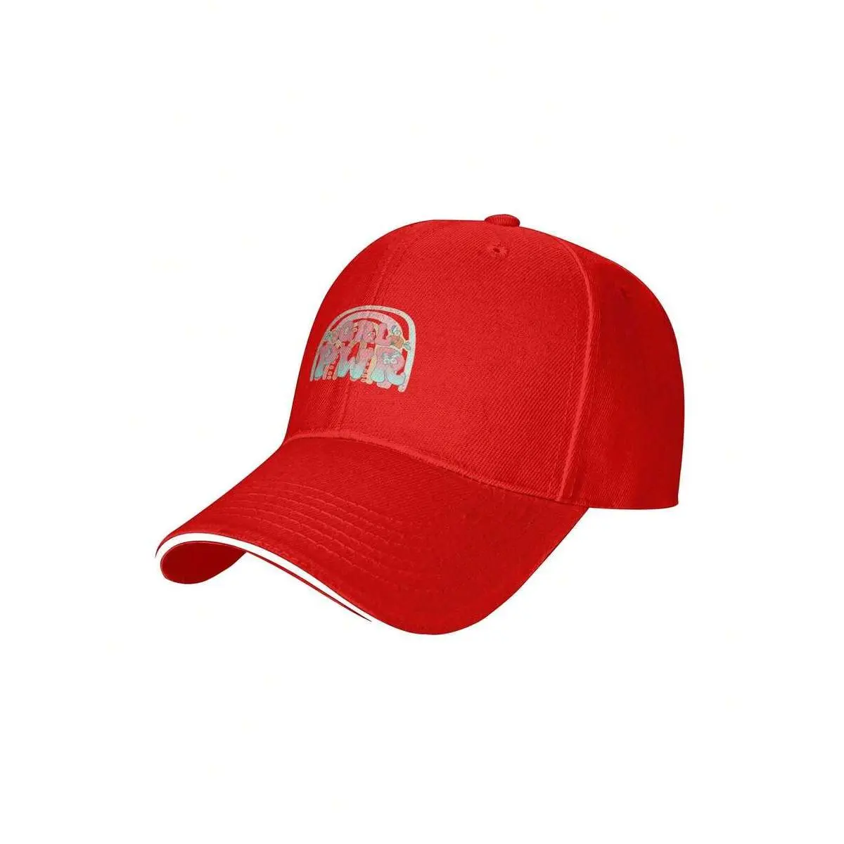 Pink And Blue Rainbow Girl Power Baseball Cap Adjustable Size For Running Workouts And Outdoor Activities Hat All Seasons