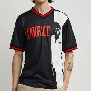Scarface Movie Outfit Unisex Football Jersey Casual Sportswear Couples Sport & Outdoor 90s Vintage Jerseys