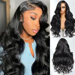 Sunber 13x4 Lace Frontal Loose Wave Glueless Human Hair Wigs Side Part with Face-Framing Soft Layers Put on and Go SpringStatements