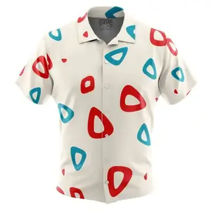 Togepi Pattern Button Up Hawaiian Shirt