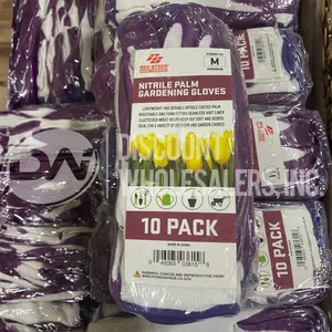 Red Steer Glove Company Nitrile Palm Gardening Gloves M Womens (576 Pcs Per Pallet)