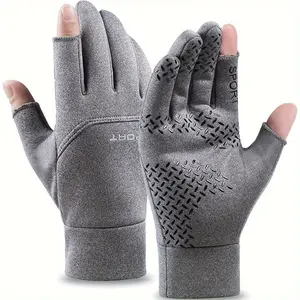 Warm Anti-Slip 1 Pair Fishing Gloves - Touch Screen Functionality for Outdoor Activities