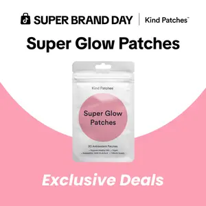 Kind Patches: Super Glow Patches, 30 Antioxidant Patches, Glow & Smooth Support, Fresh & Radiant Look, Skin Renewal Support, Vegan, 1 Month Pack