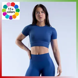 Designer dupe Impact Short Sleeve Top Raglan cap sleeve High stretch & durable fabric Twill knit zones for contouring Lightweight fabric Logo centre front and back short-sleeve top short sleeve top vacation