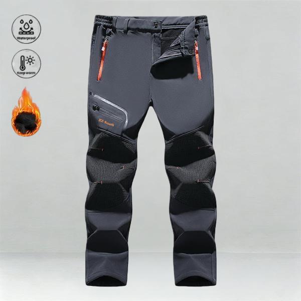 Men’s Waterproof Insulated Softshell Pants for Cold Weather Hiking Winter Snow Skiing with Zippered Pockets Climbing Thermal Jogger Trousers Sports Jogging Wear Workout Casual Baggy pants for men cargo pants for men