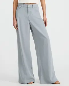 Express High Waisted Dusty Wash Relaxed Wide Leg Jeans