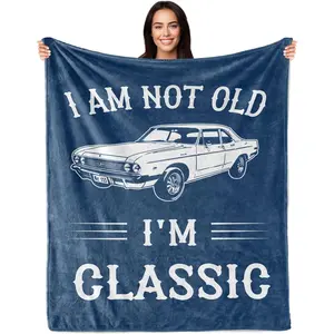 Gifts for Men, Funny Gifts for Men, Fathers Day Birthday Gift for Him, Best Older Man Gift Ideas, Unique Present for Male Grandpa Dad Husband, Cool Retirement Present for Man 60"X50" Blanket