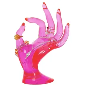 Hand Form Ring Holder Jewelry Display Organization Rack Bracelet Ring Watch Stand Support Aesthetic Decor Y2k Room Decor