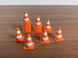 Mini 3D Printed Traffic Cones