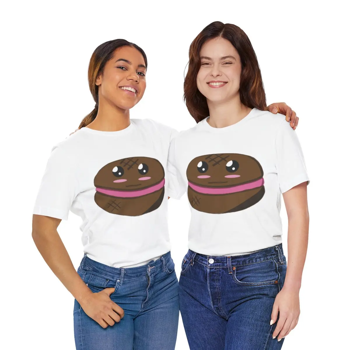 Macaroon Cookie Shirt, Pastel Foodie Tee, Dessert Lover Gift, Bakery Theme T-Shirt, Cute Confectionery Top, Sweet Treat Graphic Apparel  Unisex Jersey Short Sleeve Tee