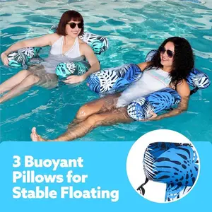 SummerTurnup Inflatable Pool Floats for Adults 2 Packs or 1 Pack Floating Lounge Chair Duty Blow up Pool Noodle Chair for Party, Water, Beach, Lake, Mother’s Day Gift & Stock Up