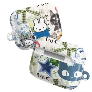 Japanese Mood Board AirPods Case – Miffy, Anime Collage, Aesthetic Phone, KİKi, Totoro, Japanese Aesthetic, Retro for AirPods Pro/Pro 2, AirPods 1/2/3/4 Cases
