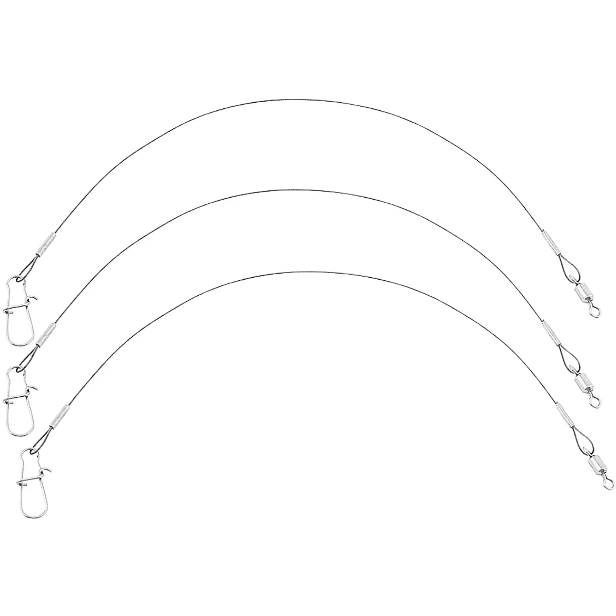 Eagle Claw Clear/Bright Heavy Duty 9" Wire Leaders 3-Pack