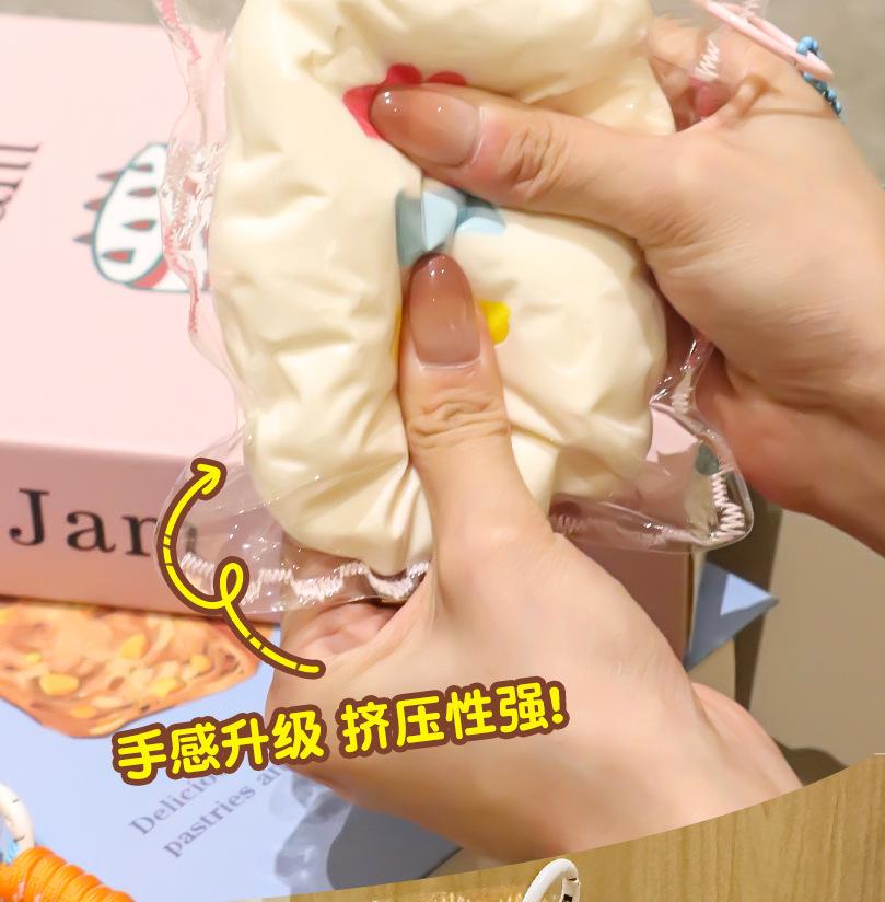 Viral Hit High-Quality Bakery Moldable Fidget Toy with Squeeze Feature, Ideal for Play and Relaxation Giant Cheese Squishy | Non-Rebound & Slow Rebound Fidget Toy | Viral ASMR Stress Ball