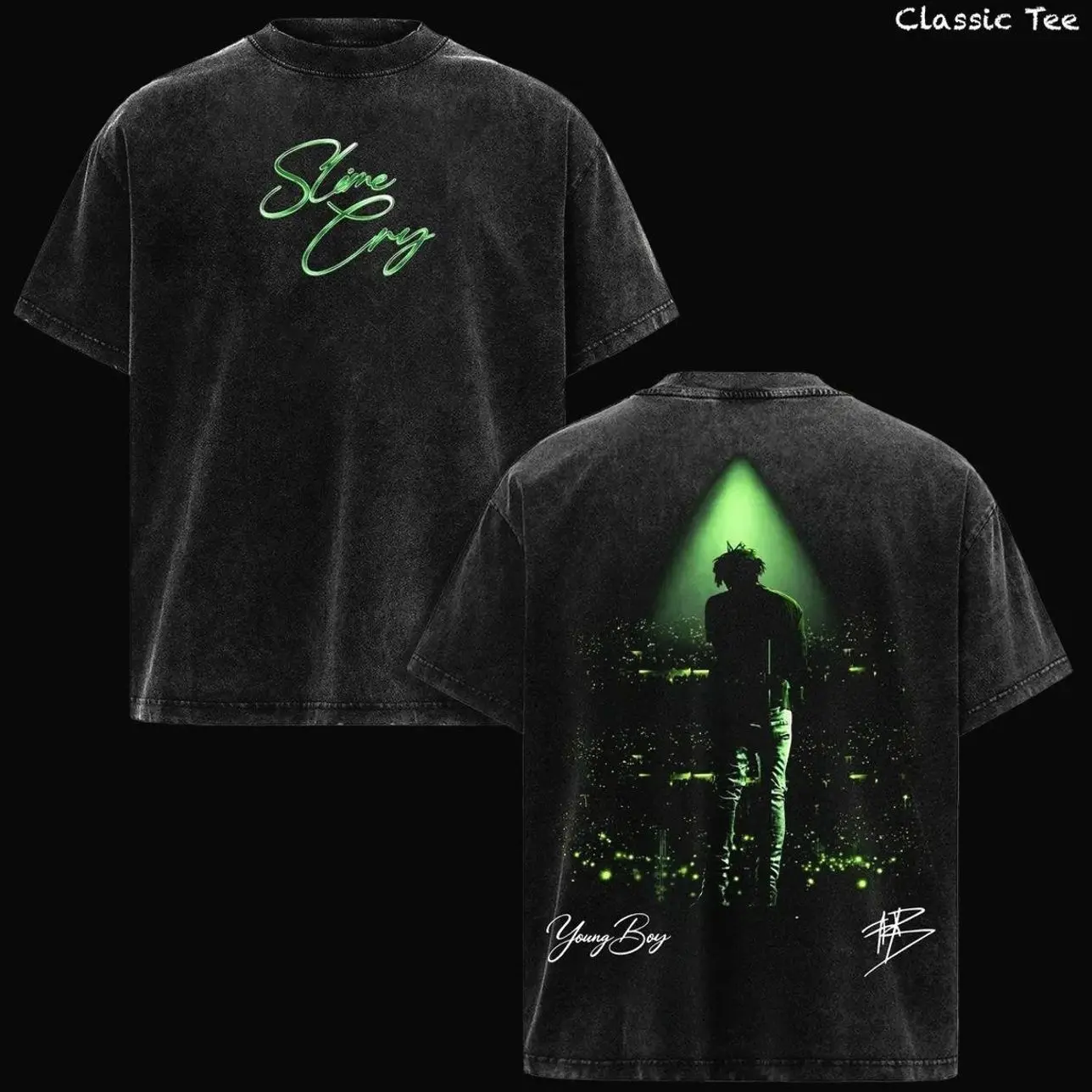 Men's Oversized Graphic T-Shirt, YoungBoy Slime Cry Album Merch, Classic Vintage Washed Cotton Apparel with a Seamless Shortsleeve Cut, Menswear, Soft, Men’s Clothes
