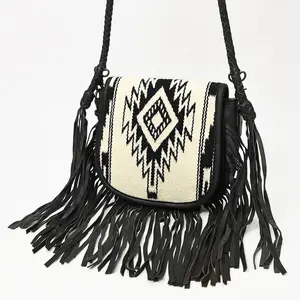 American Darling Messenger Saddle Blanket Genuine Leather Western Women Bag Handbag