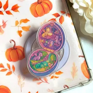 Fantasy Dragon Book MagSafe Phone Grip, Cute Magical Aesthetic Pop Socket, Kawaii Dragon Reading Holder, Kindle Grip Stand, Cozy Bookish Gift Accessory