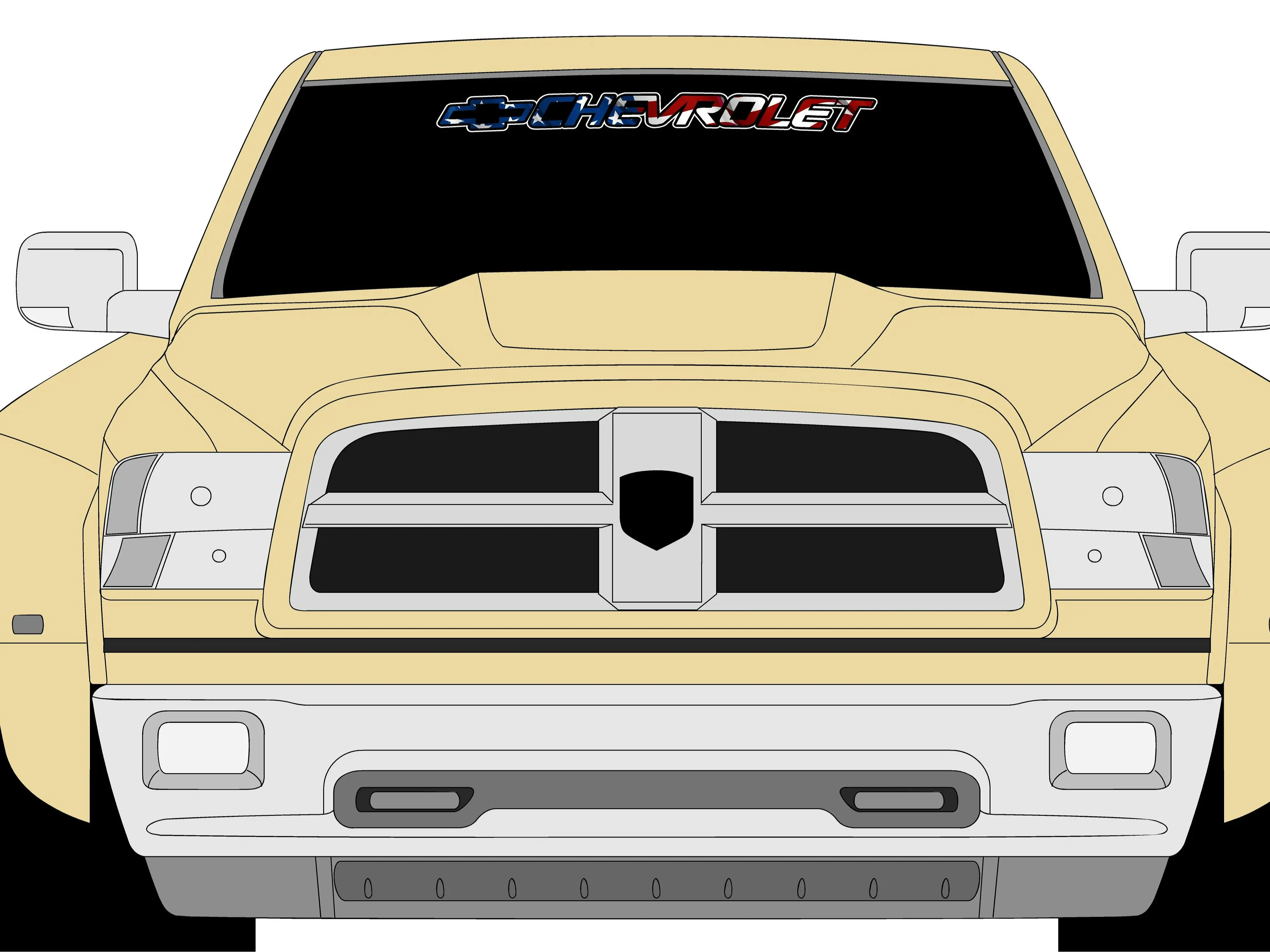 CHEVROLET AMERICA DECAL STICKER CAR TRUCK WINDOW STICKER GRAPHIC