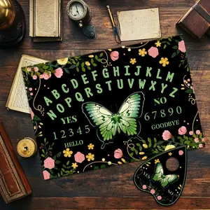 Butterfly Wooden Spirit Board Set, Fortune Telling Game, Decision Maker Pendulum, Halloween Party Christmas Gift